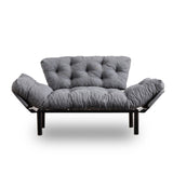 Helsingfors (155 x 85 x 70 cm) 2-sits bäddsoffa Grå