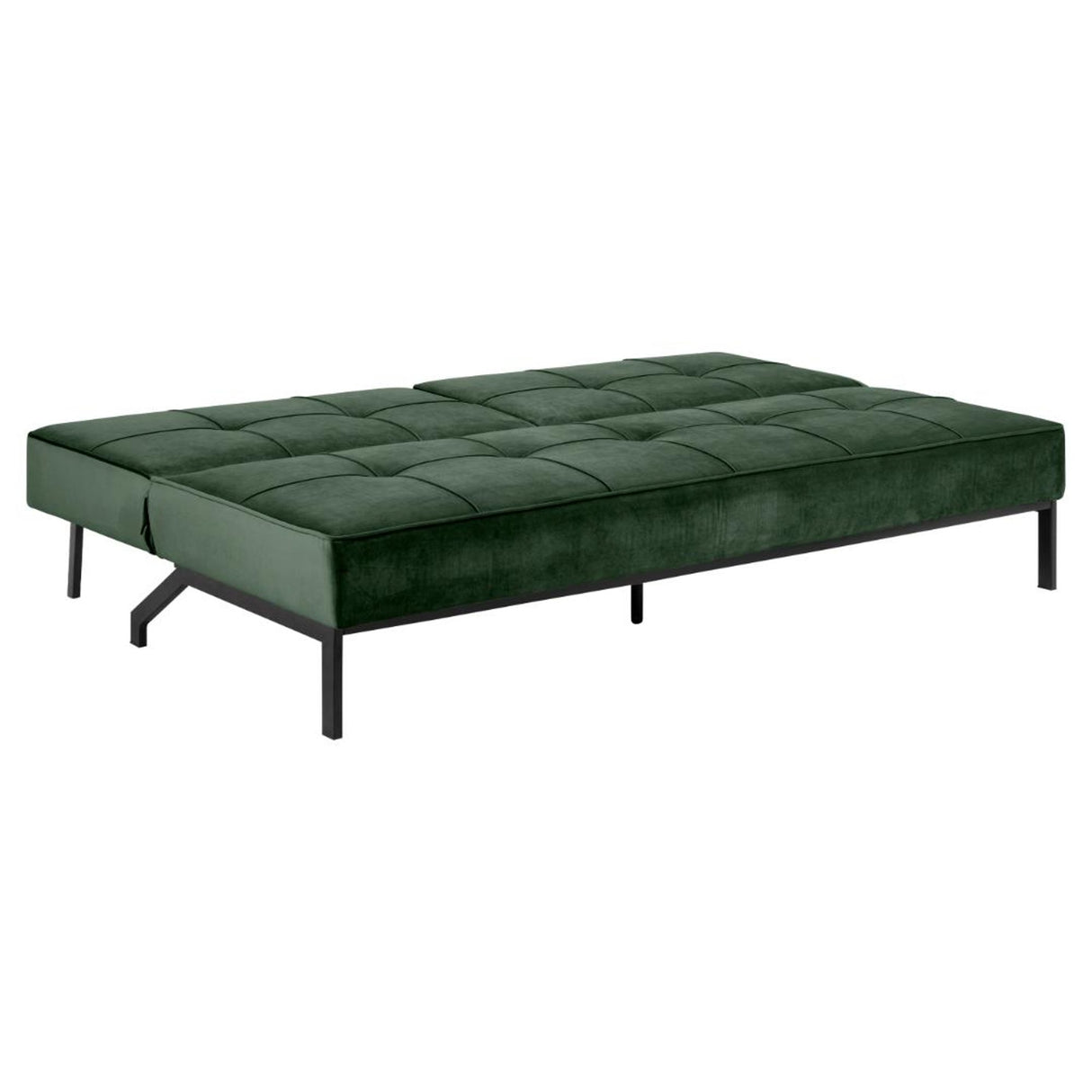 Perugia Bäddsoffa 87x198x95 cm Vic tyg Skogsgrön