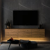 Bergen Upplyst (160 x 35 x 32 cm) TV-bänk Atlantic Pine