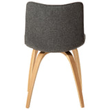 Glee Stol Pebble Grey Bouclé, Oak