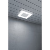 Carrara Fyrkant HP-LED 25W Vit Vägglampa Ute