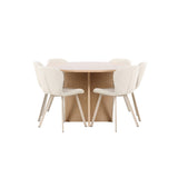Strada, Lilja Oval matgrupp Beige, Vitpigmenterad, ⌀120
