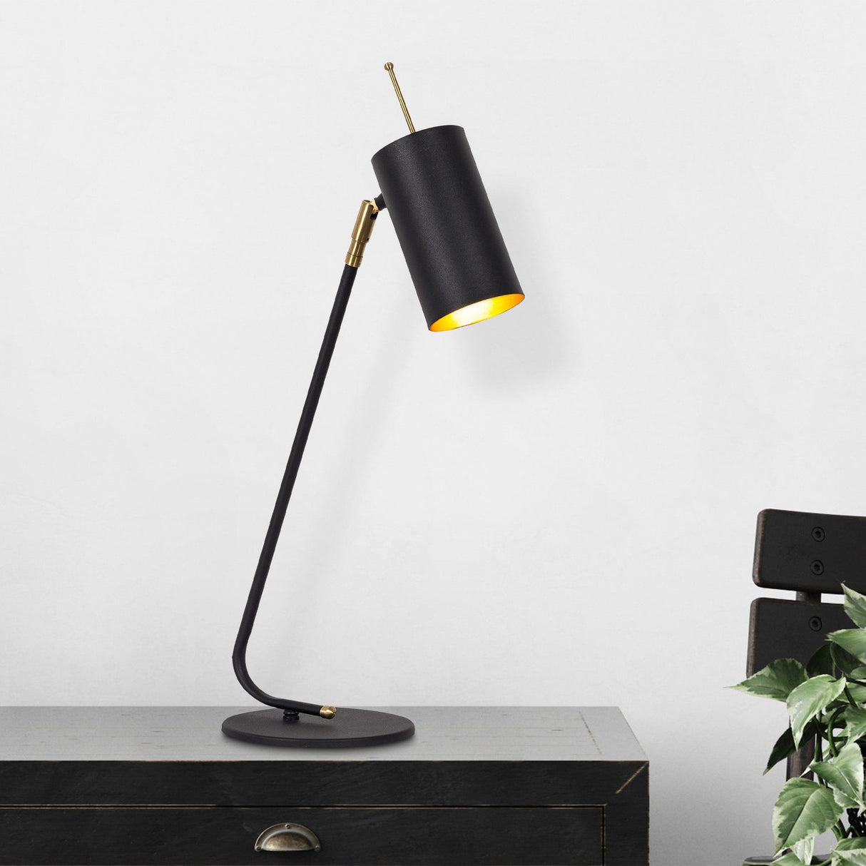 Mel Bordslampa Glim Black / Gold