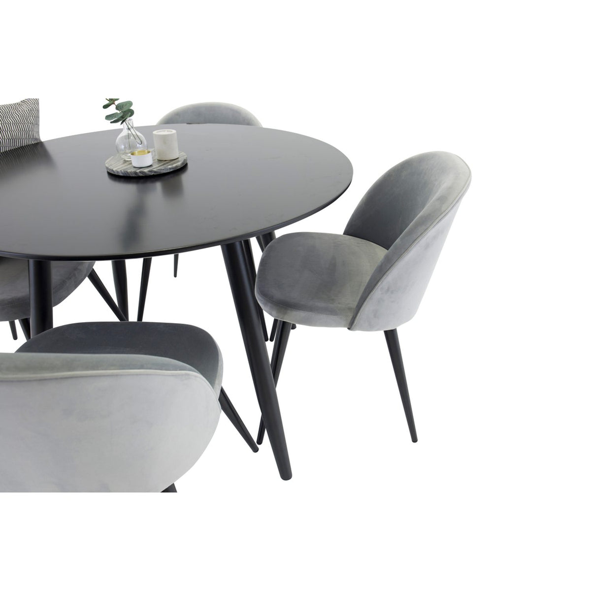 Plaza, Sammet Rund matgrupp