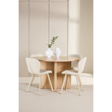 Strada, Lilja Oval matgrupp Beige, Vitpigmenterad, ⌀120
