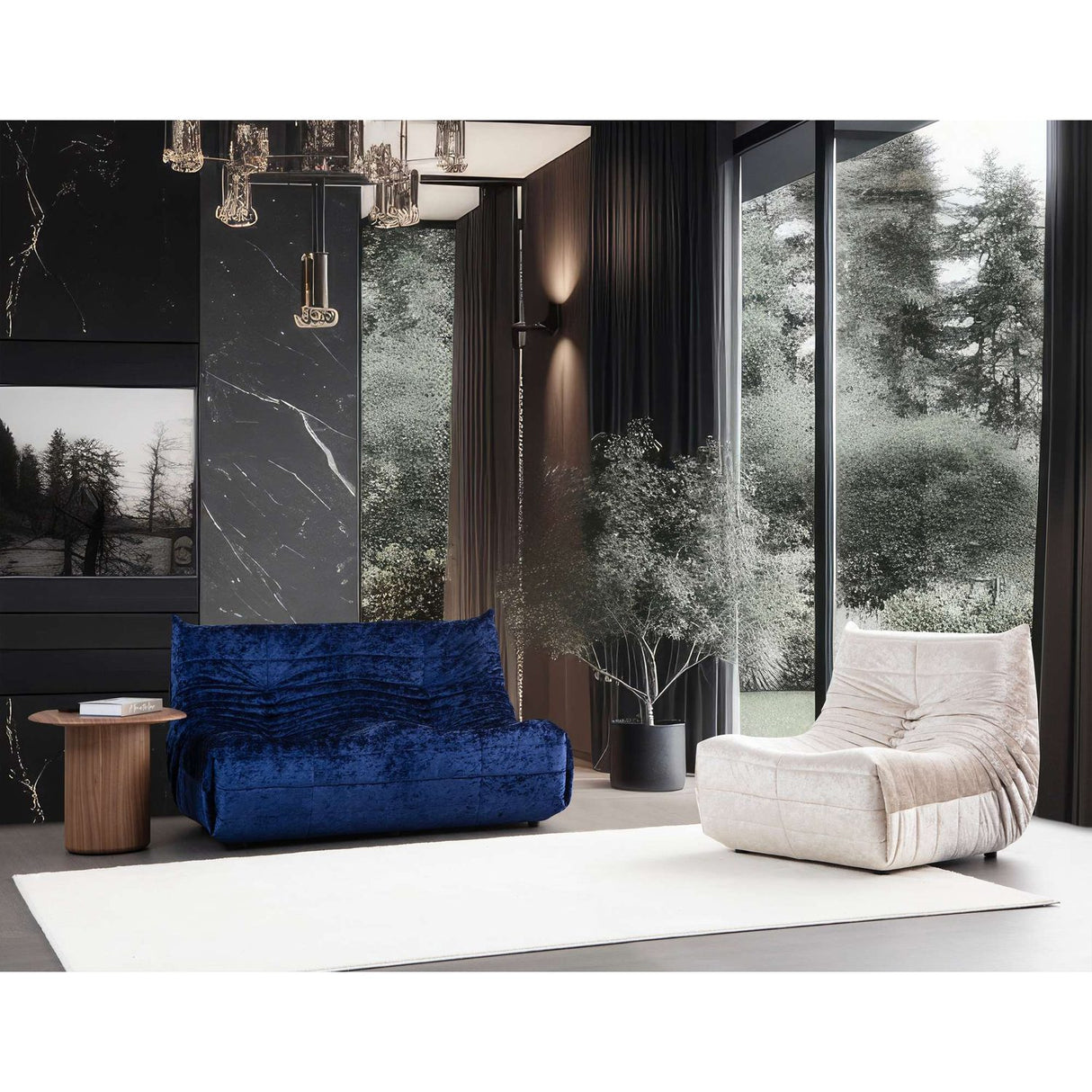 Liza 2-sits soffa Blå