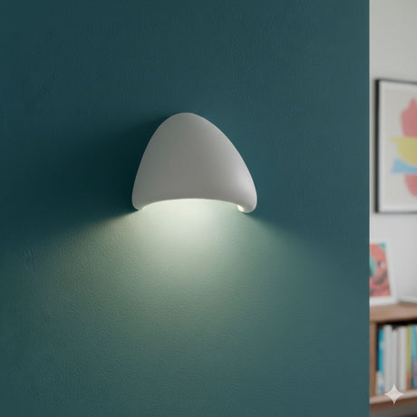 Tartu Medium vägg (H 32 cm) vit Vägglampa