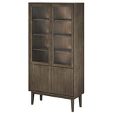 Broholm Solid Vitrinskåp 100x197 cm Rökoljad Ek