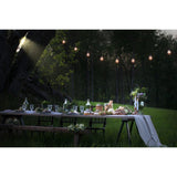 E27 10 Amber LED, Utbytbar Dimmer Oval Ljusslinga Ute