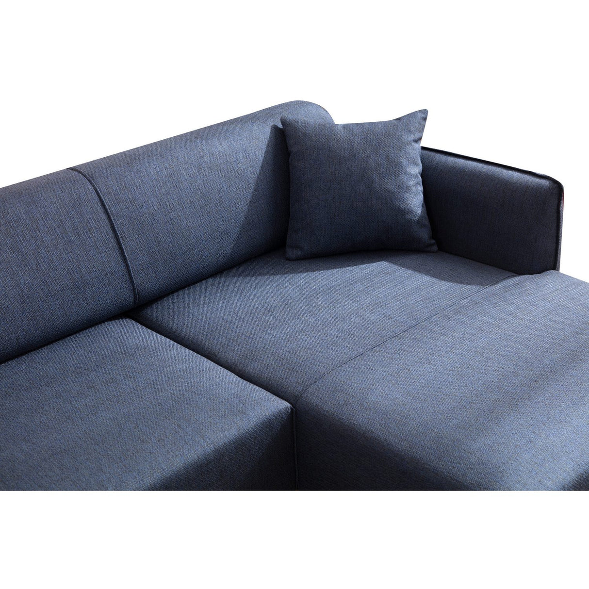 Gaborone (270-140 x 95 x 67 cm) Hörnsoffa Blå, Höger