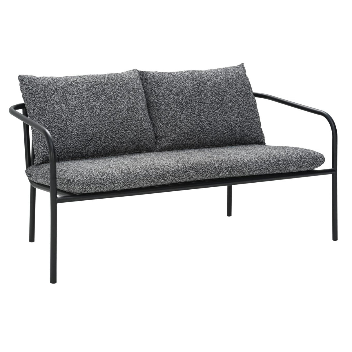 Bendt 2-sits Soffa 138x72 cm Svart/Teddy Ant