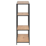 Seaford Bokhylla Asymmetrisk 114x77x35 cm Vild Ek