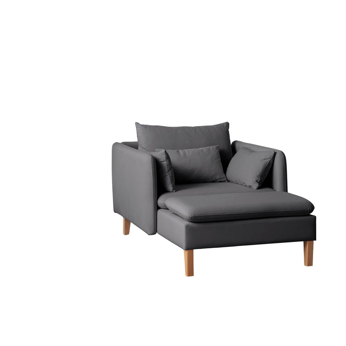 Flexy (105 x 75 x 150 cm) Öronlappsfåtölj Antracit