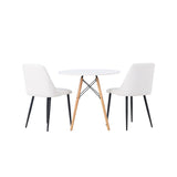 Danburi, Night Rund matgrupp Svart,Vit, Vit, ⌀60