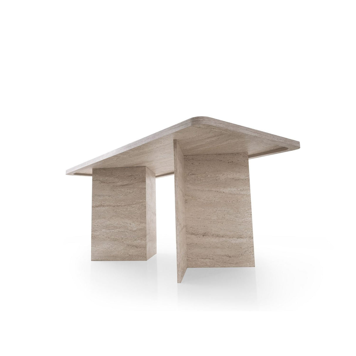 Loft Triangle Travertine (180 x 77 x 90 cm) Matbord