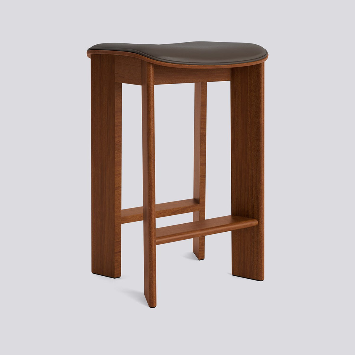 Chisel 30 65 cm Barpall lackerad valnötsfaner, Grano Chocolate
