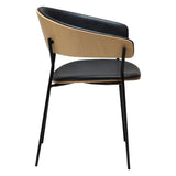 Crib Stol Raven Black, Bleached Oak