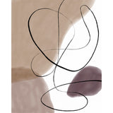 Linjer Poster Beige, 50 x 70 cm