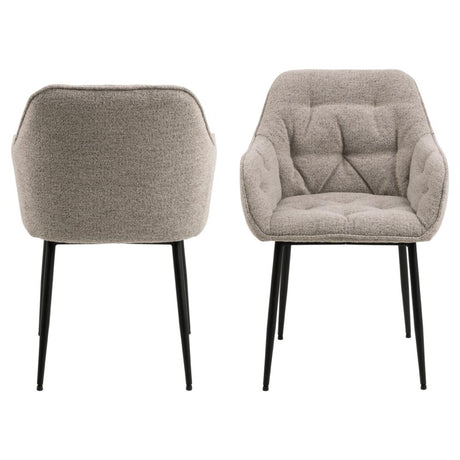 Toulon Karmstol Monza tyg Beige