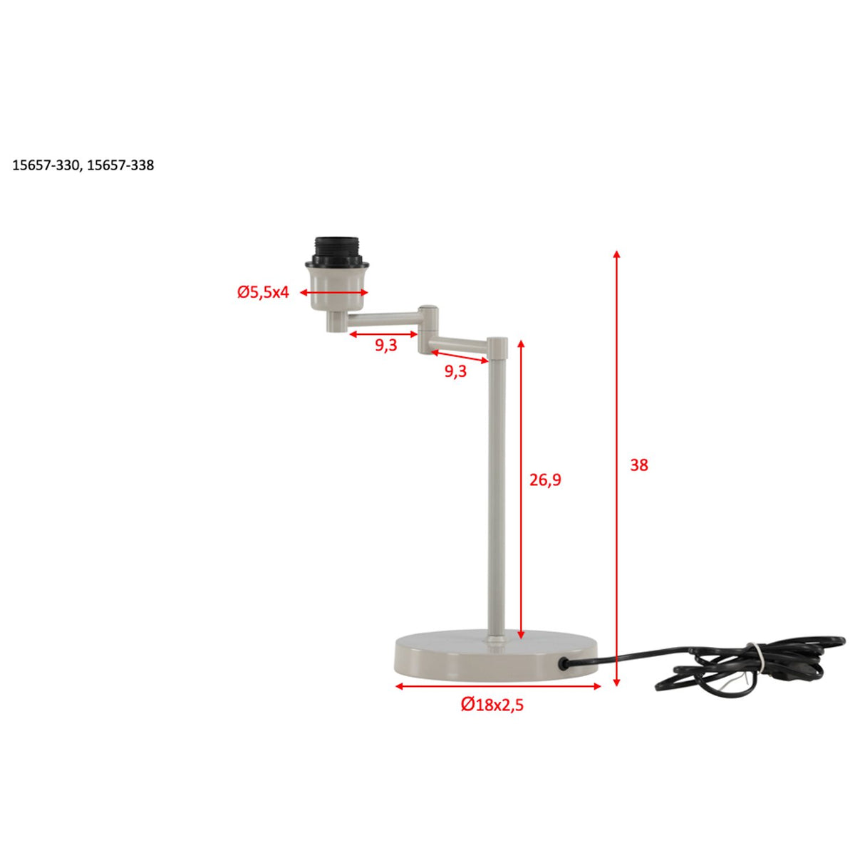 Virro Bordslampa Beige