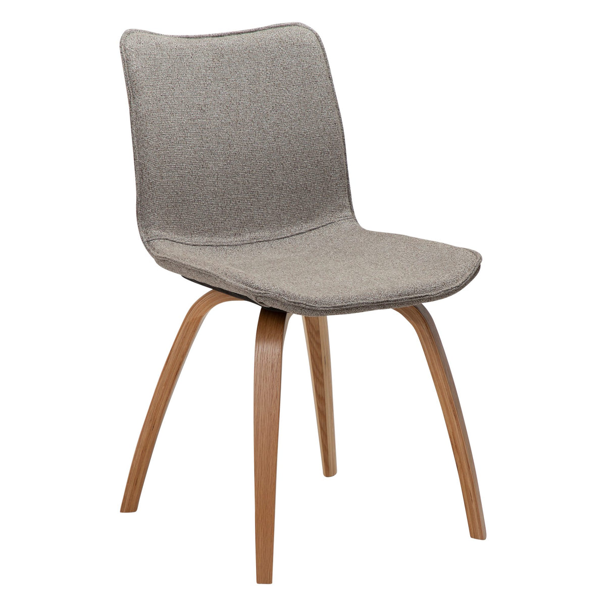Glee Stol Pebble Earth Bouclé, Oak | Folkhemmet