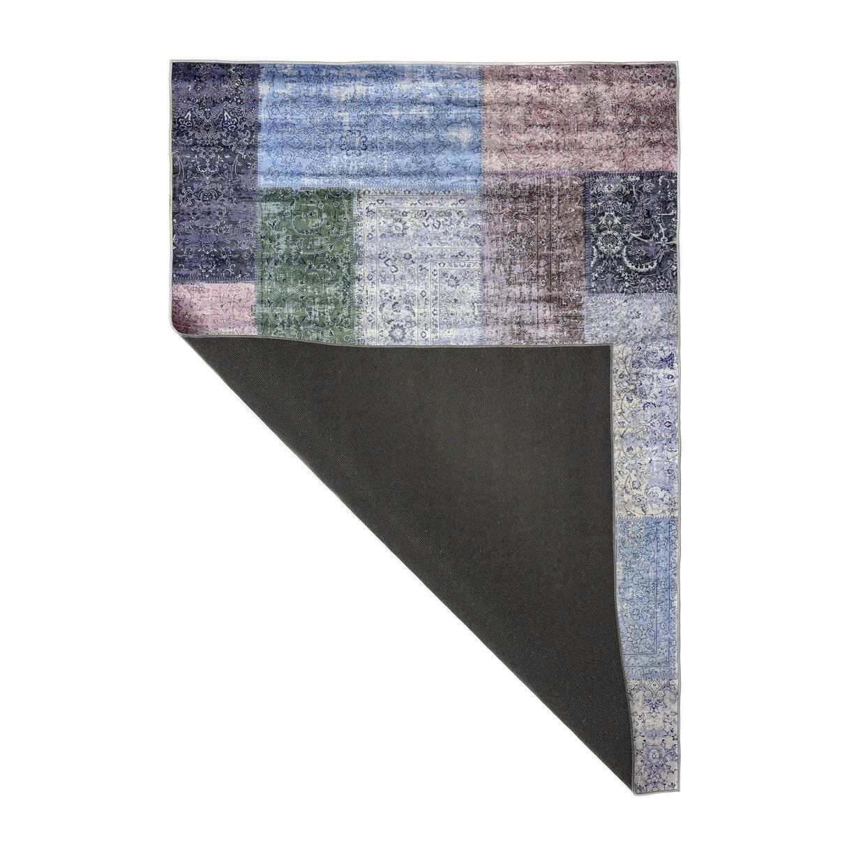 Siv patchworkmatta 160x230 cm Pastell