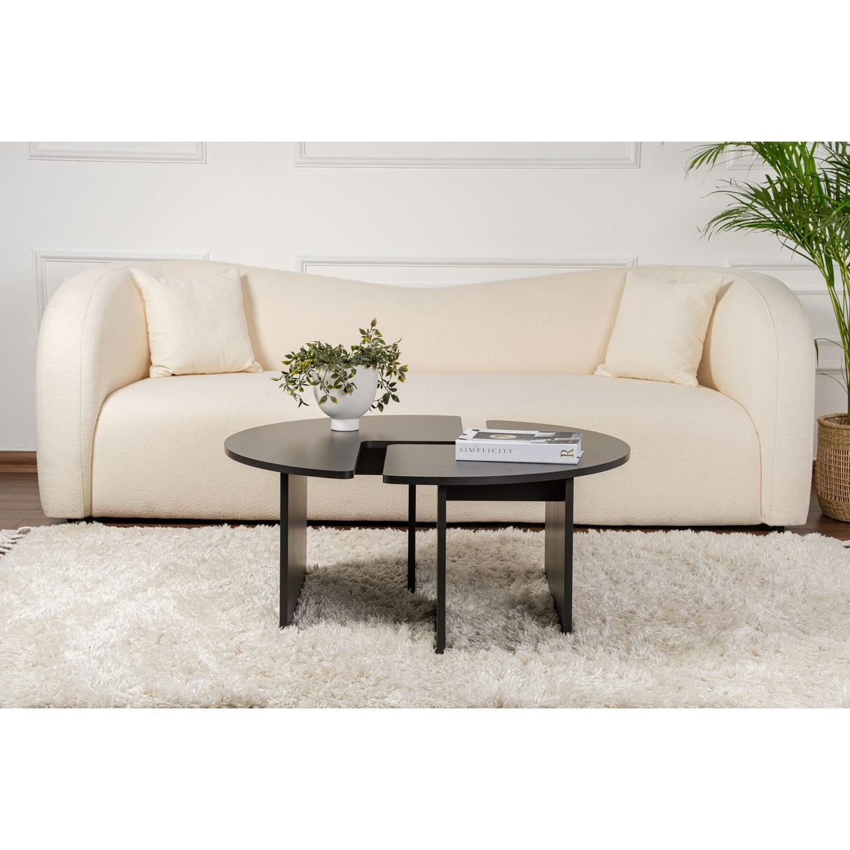 Salma Soffbord Wood Black