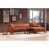 Tbilisi Corner (165 x 90 x 110 cm) Hörnsoffa Orange, Höger