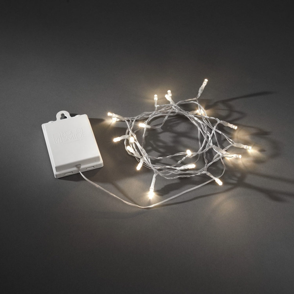 40 LED Multifunktion/timer 6h Ljusslinga Ute Varmvit/Transparent Kabel