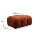 Lilongwe 2 (190-160 x 95 x 75 cm) Hörnsoffa Orange