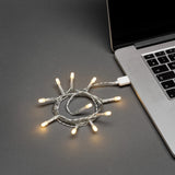 Frostad LED USB Ljusslinga Inomhus 10 Lampor (0.9m), Varmvit