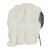 Wooly Pläd Ivory