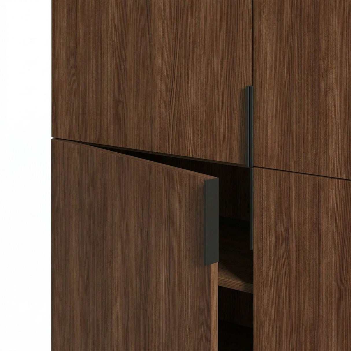 Edinburgh (100 x 128 x 40 cm) Sideboard Milano valnöt svart