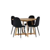 Yakidon, Polar Rund matgrupp Svart, Brun, ⌀120