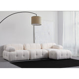 Colombo 3 (290-160 x 95 x 75 cm) Hörnsoffa Vit