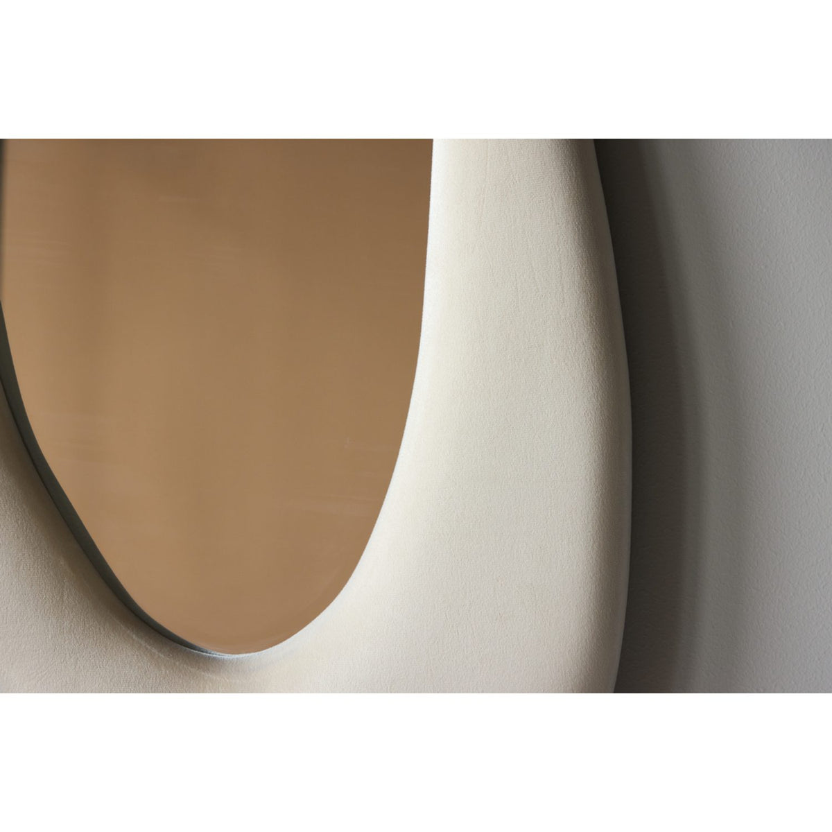 Louiseville Stor spegel Beige