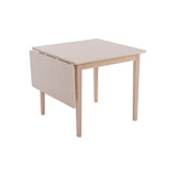 Linde med Klaff Matbord Vit, 85x85 cm