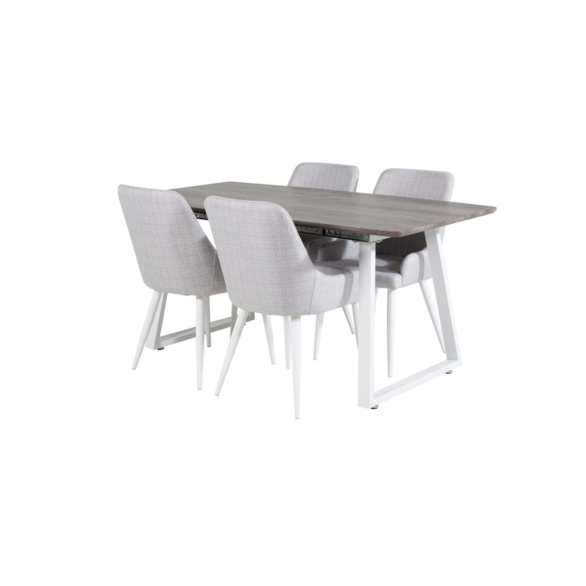 Inca, Plaza Rektangulär matgrupp Grå,Vit, Grå,Vit, 160 x 85