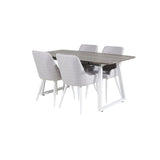 Inca, Plaza Rektangulär matgrupp Grå,Vit, Grå,Vit, 160 x 85