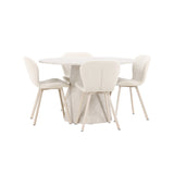 Lanzo, Lilja Runt matgrupp Beige, Beige, 4st