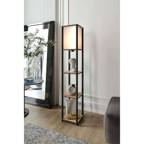 TierShelfLampz2 (H 150 cm) Golvlampa Ek