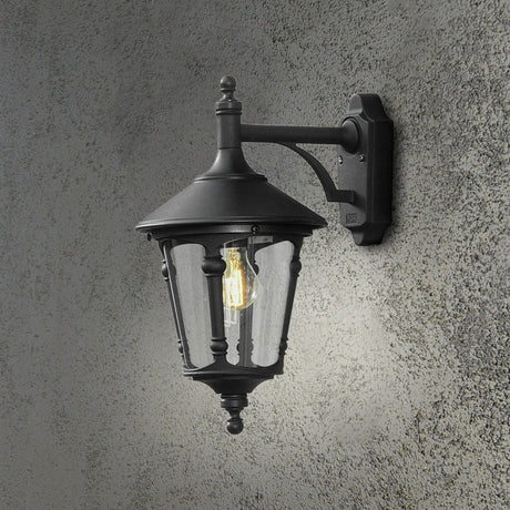 Virgo E27 Vägglampa Ute Svart
