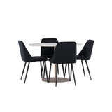 Lycke, Night Rund matgrupp Svart, Beige, ⌀110