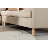 Noll 3-sitssoffa Beige, Hörnsoffgrupp