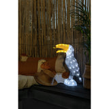 Tukanfågel akryl 47cm 56 LED Ljusdekoration Ute