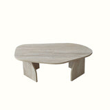 Nova (100 x 35 x 60 cm) Soffbord Travertin