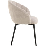 Menton Matstol med Armstöd Caso tyg Beige