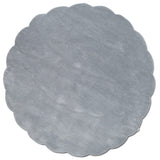 Shell Rund 120 cm Matta Blå
