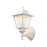 Budget Upp E27 Vägglampa Ute Vit, 13.7 cm