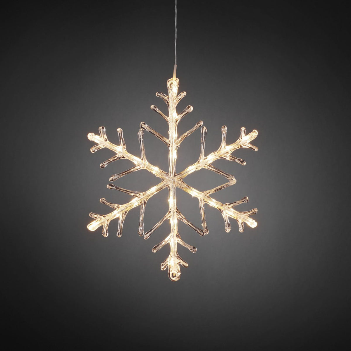 Snöflinga 40cm 24 varmvit LED Ljusdekoration Ute